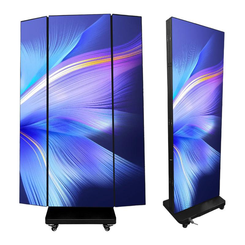 Складной двусторонний LED-постер Jynziec Three-Fold с GOB-защитой — изображение 2
